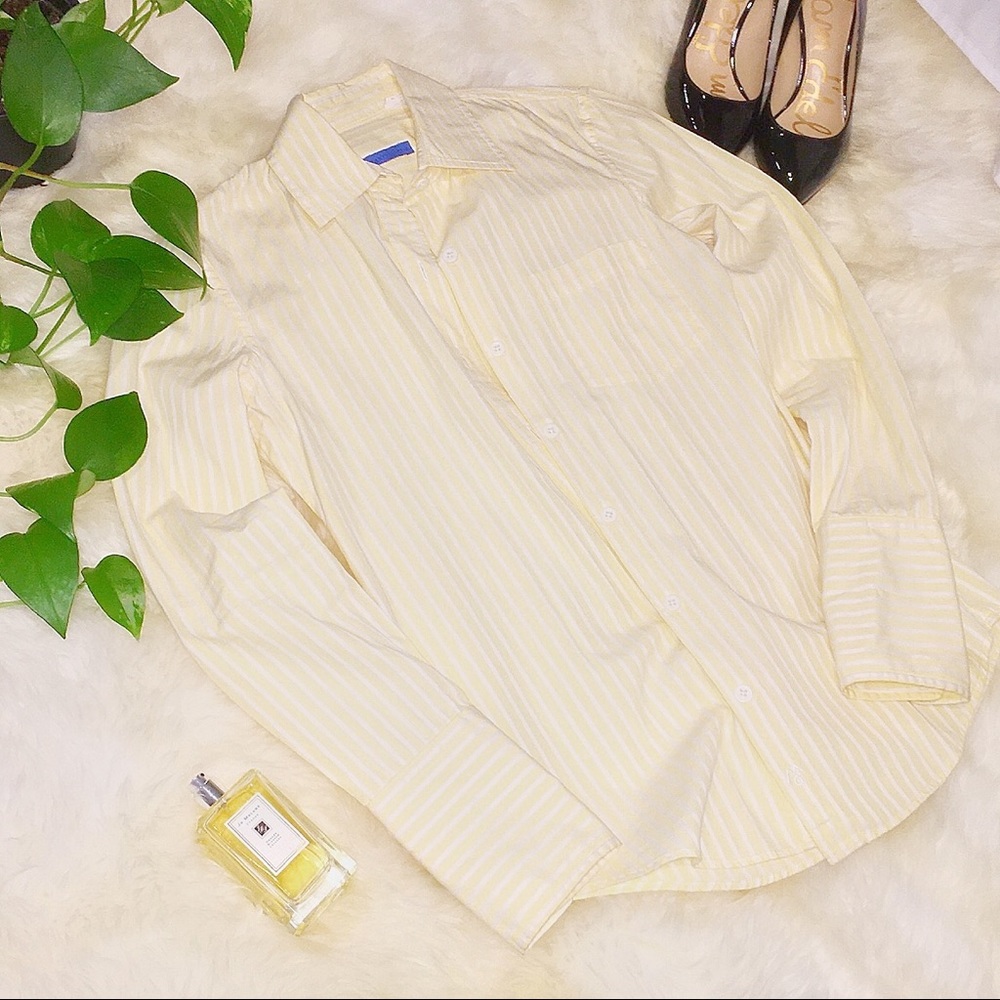Martin + Osa Yellow Striped Button-up Longsleeve
